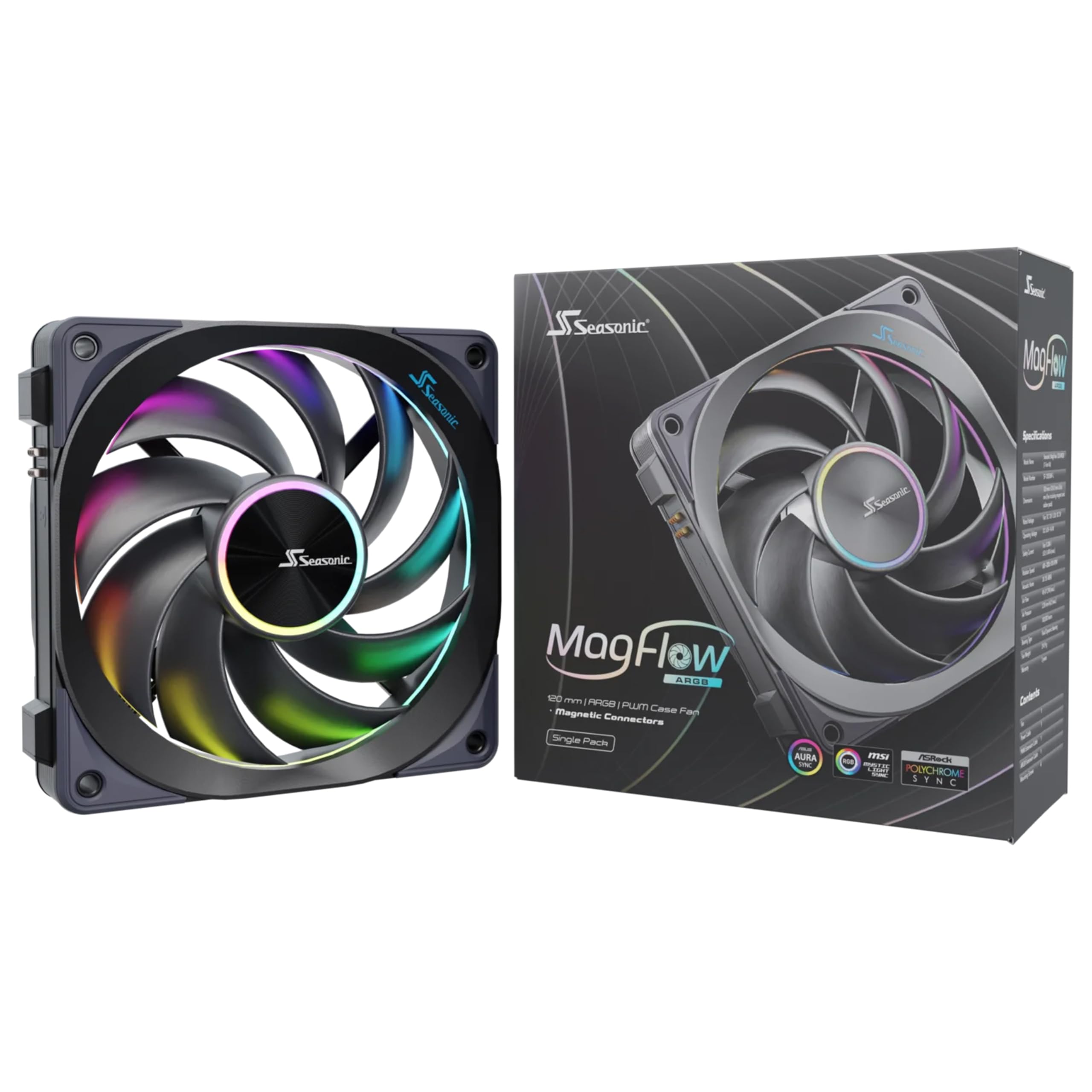 Seasonic MagFlow 1225 ARGB PWM Ventilateur