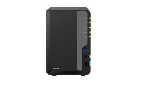 SYNOLOGY 2-bay DiskStation, Intel Celeron J4125 Quad-core CPU, 2GB RAM (up to 6GB), 2.5GbE LAN port, 3 year warranty (up to 5 year with EW+)