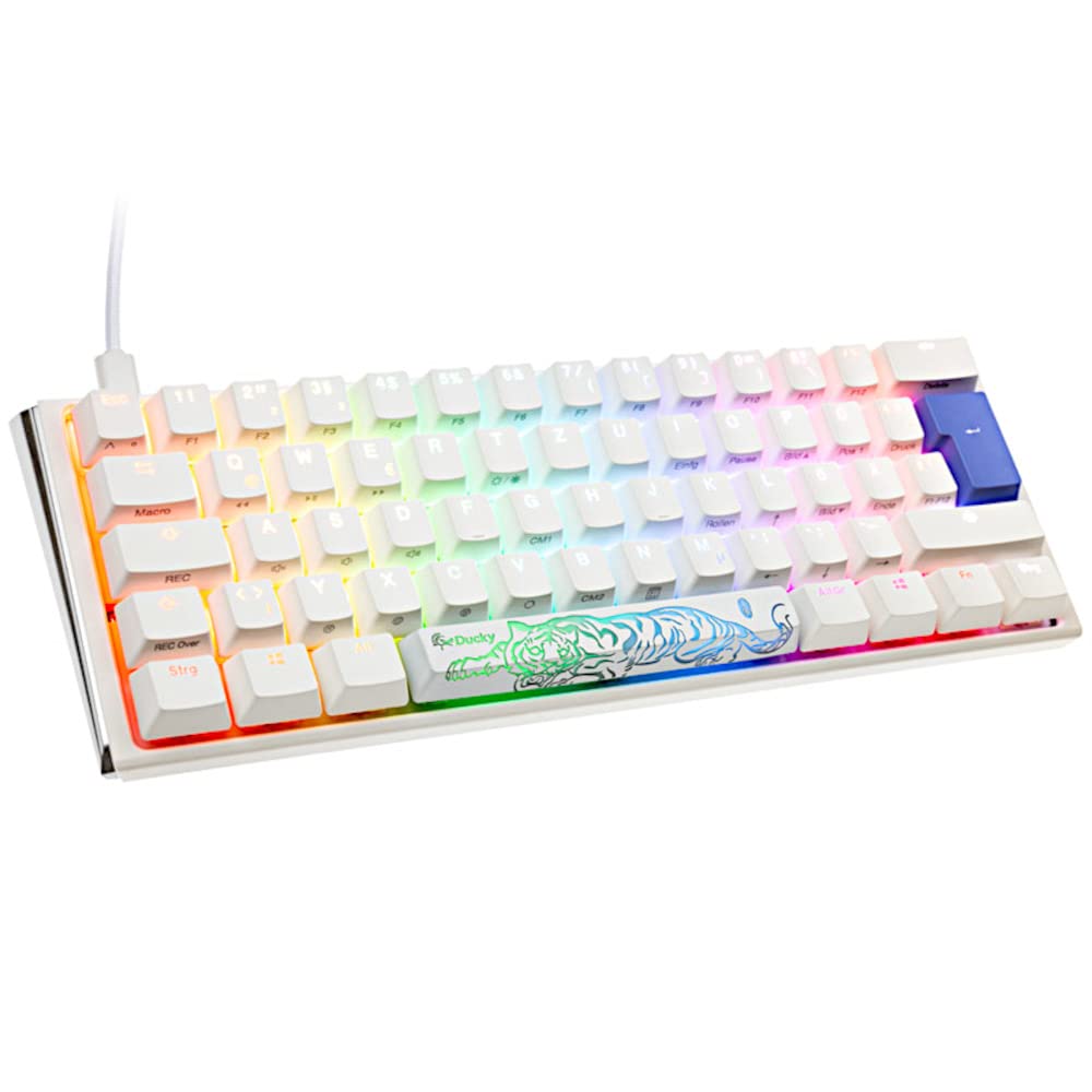 Ducky One 3 Classic Pure White Mini Gaming Tastatur, RGB LED