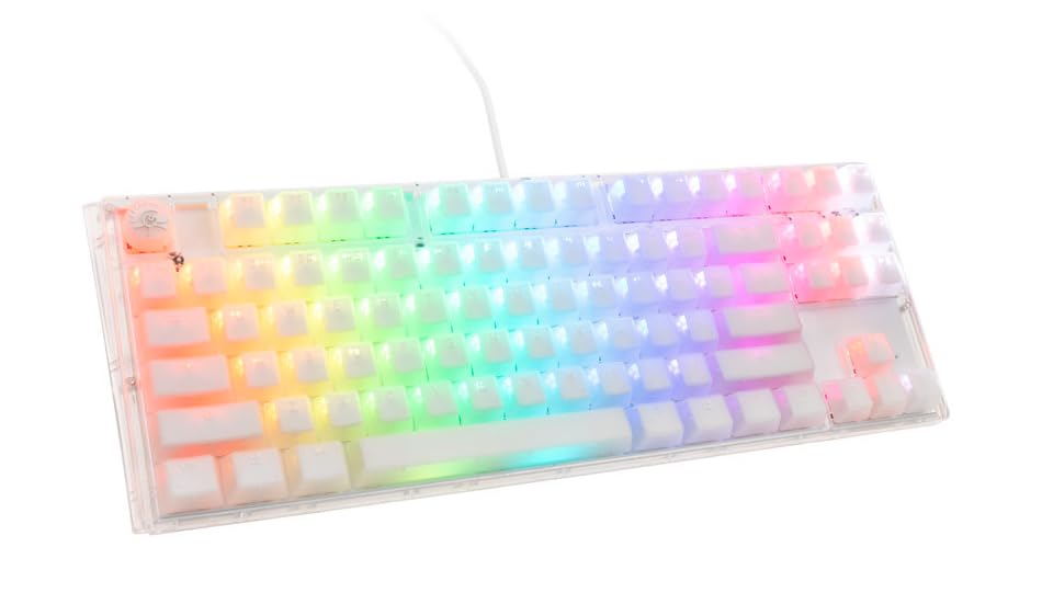 Ducky One 3 Aura White TKL Gaming Tastatur, RGB LED