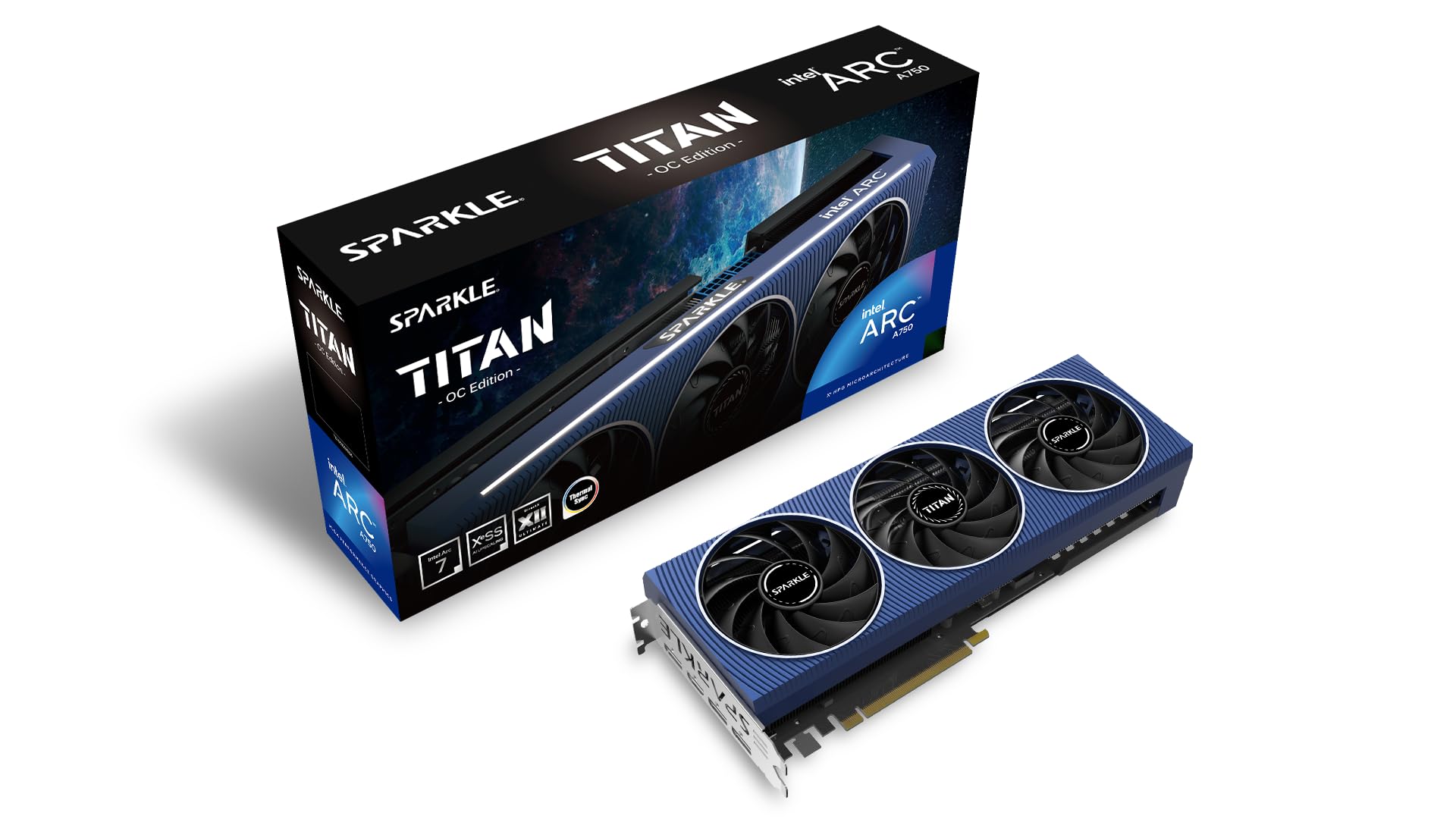 SPARKLE A750 8GB Intel Arc Titan OC GDDR6 3 Fan