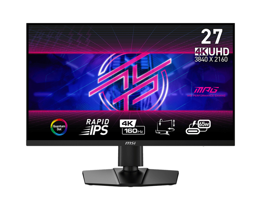 MSI MPG 274URFDE QD, 27 Pouces Gaming Monitor, 160Hz, UHD, IPS, Adaptive Sync