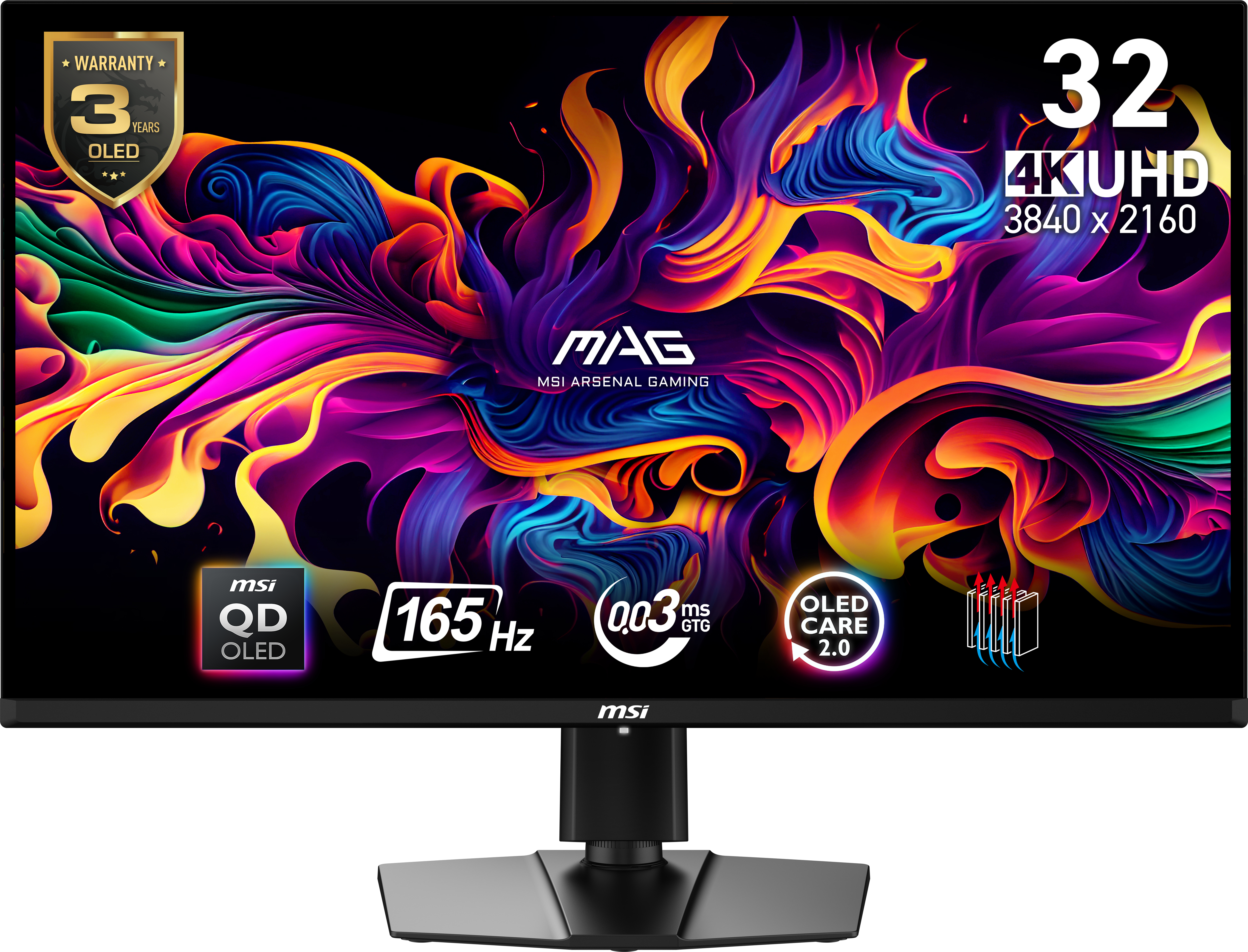 MSI MAG 321UP QD-OLED écran plat de PC 80 cm (31.5