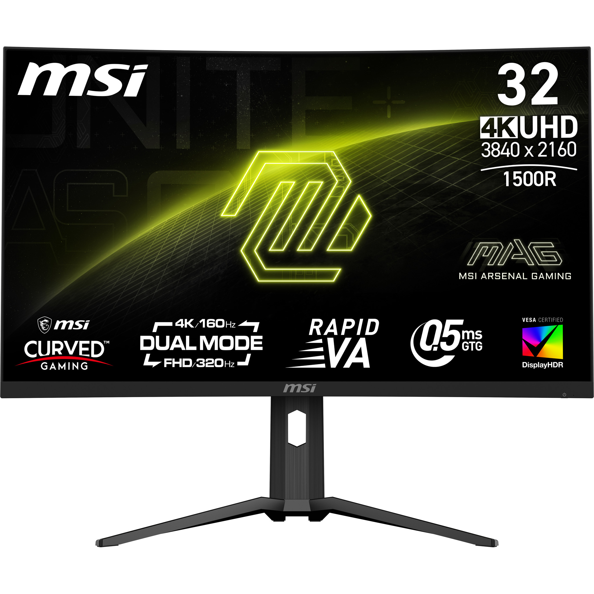 MSI MAG 321CUPDFDE, 31,5 Pouces Curved Gaming Monitor, 320Hz, Rapid VA, FreeSync Premium