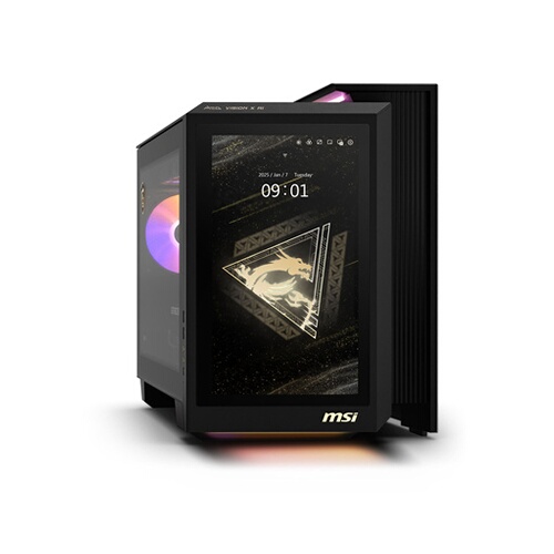 MSI Gaming MEG Vision X AI 2NVZ9-021FR-B9285KVZ3264GS2TX11MALZ9 avec écran tactile avant Intel® Core™ Ultra 9 64 Go RAM 2 To SSD Nvidia GeForce RTX 5090 Noir