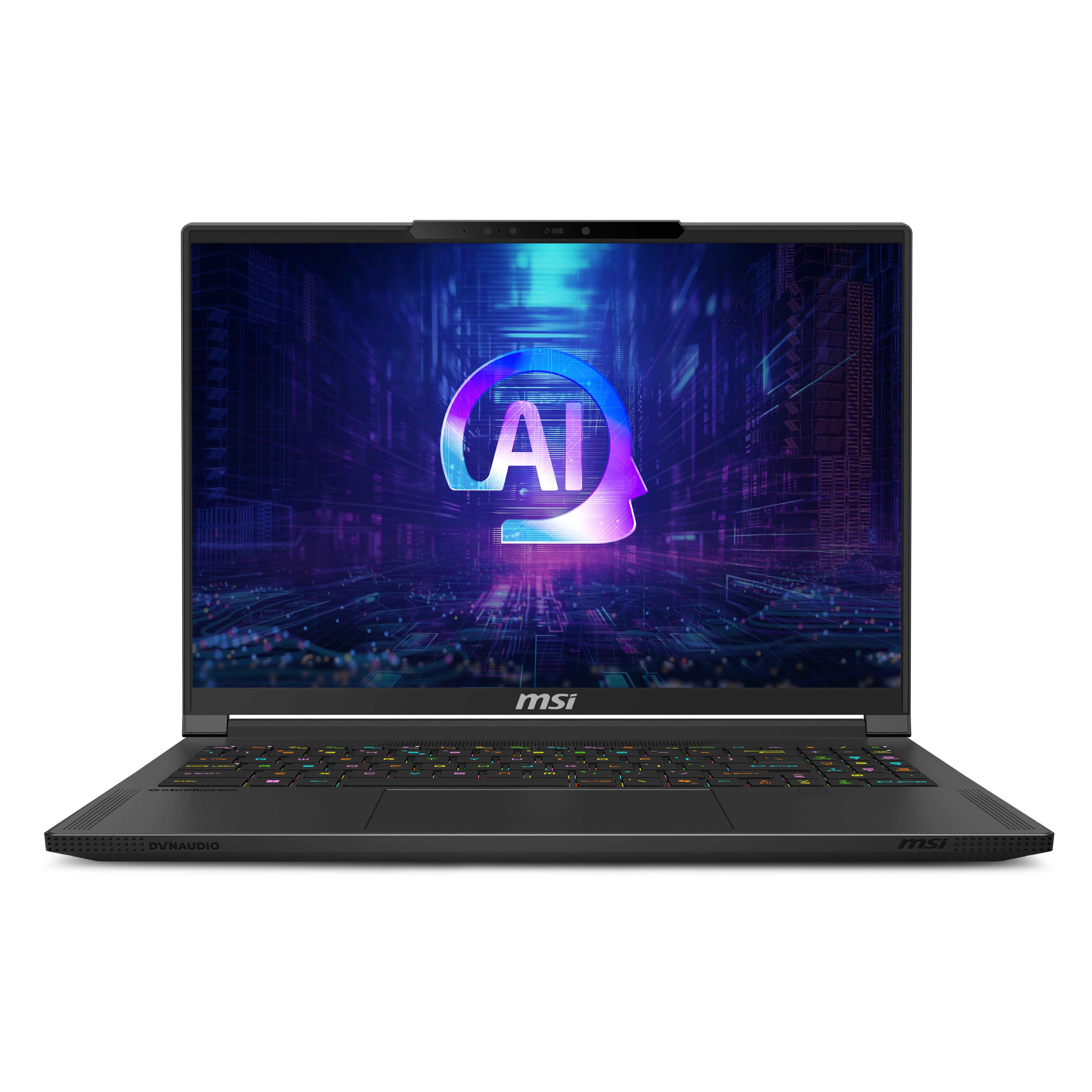 MSI Laptop 16i QHD+ 240Hz True Black 600 OLED 100% DCI-P3 VESA DisplayHDRAMD Ryzen AI R9 HX 370 NVIDIA GeForce RTX 5080 16GB GDDR7 32GB LPDDR5X2TB NVMe PCIe AZERTY BE