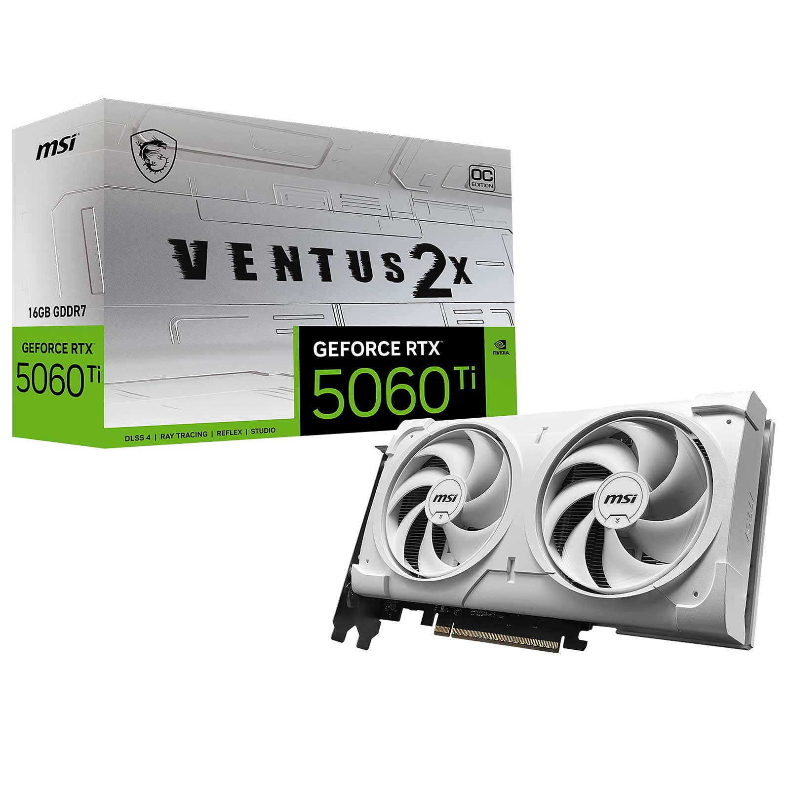MSI RTX 5060Ti 16G VENTUS 2X OC WHITE
