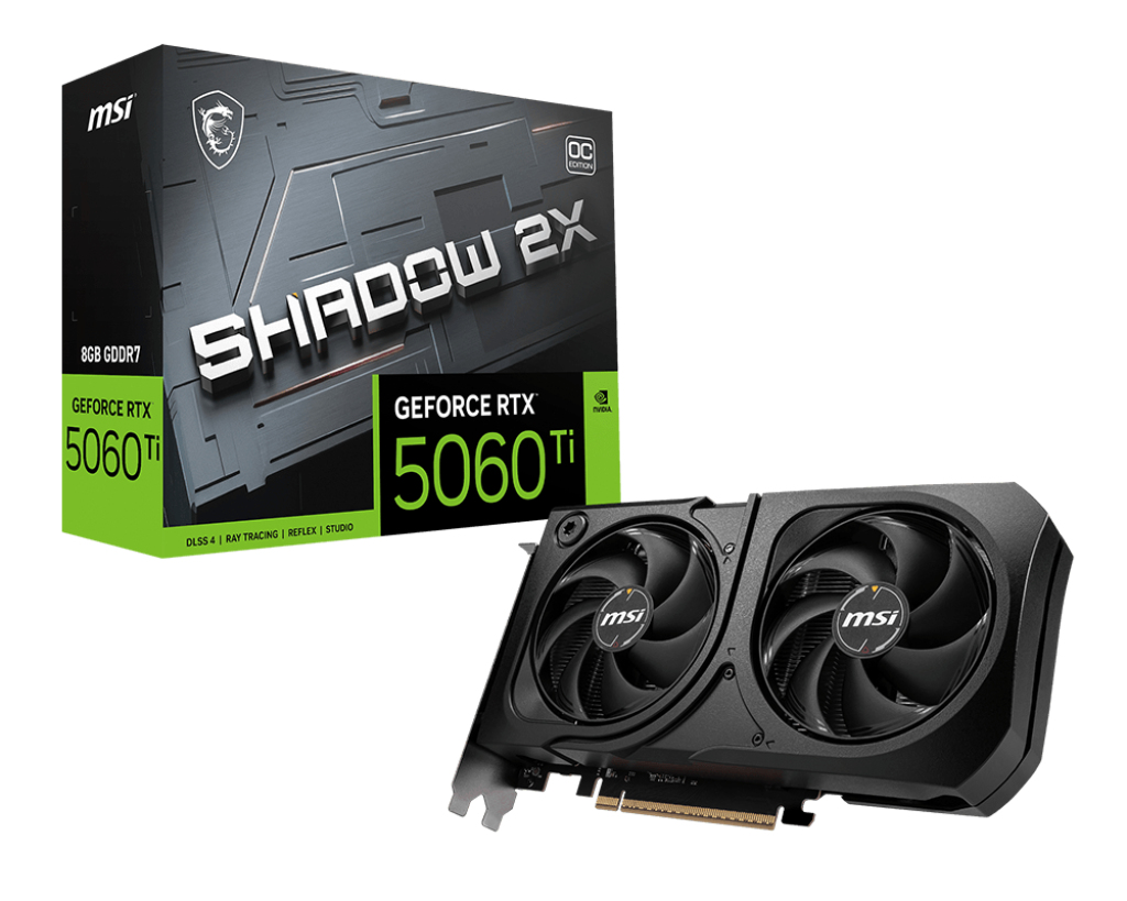 MSI RTX 5060TI 8G SHADOW 2X OC PLUS