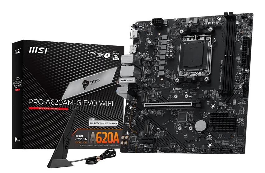 MSI Pro A620AM-G Evo (A620,AM5,mATX,DDR5)
