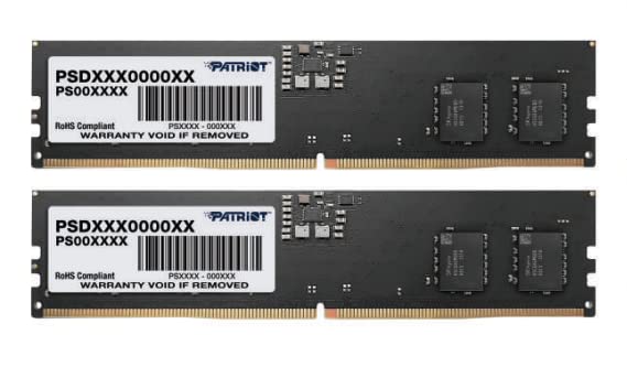 PATRIOT Kit Barrettes mémoire 32Go (2x16Go) DIMM DDR5 Signature Line 5600MHz (Noir)