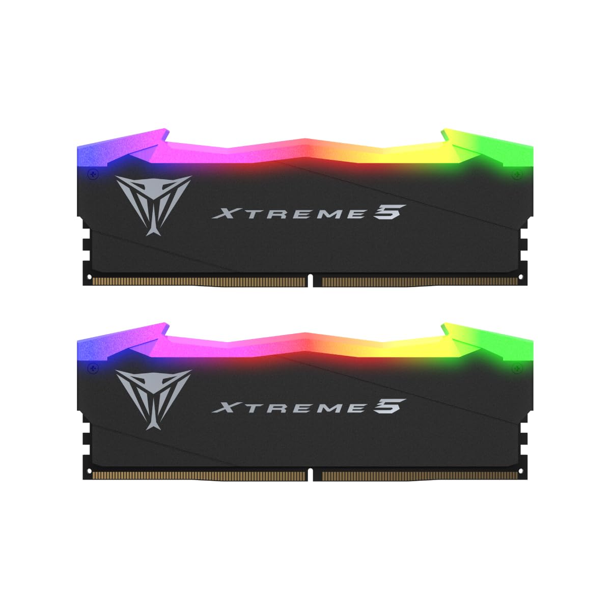 PATRIOT Kit Barrettes mémoire 32Go (2x16Go) DIMM DDR5 Viper Xtreme 5 RGB 7600MHz (Noir)