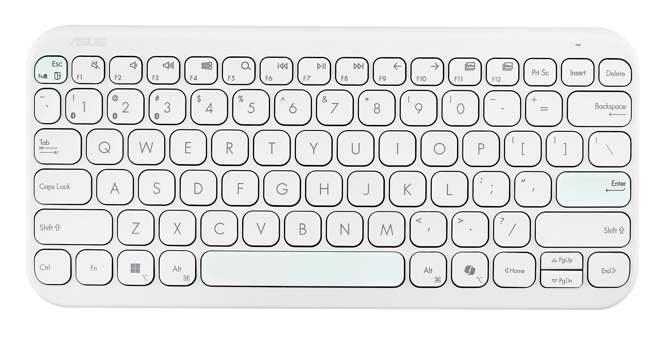 ASUS ASUS KW100 Tastatur, weiß, GE