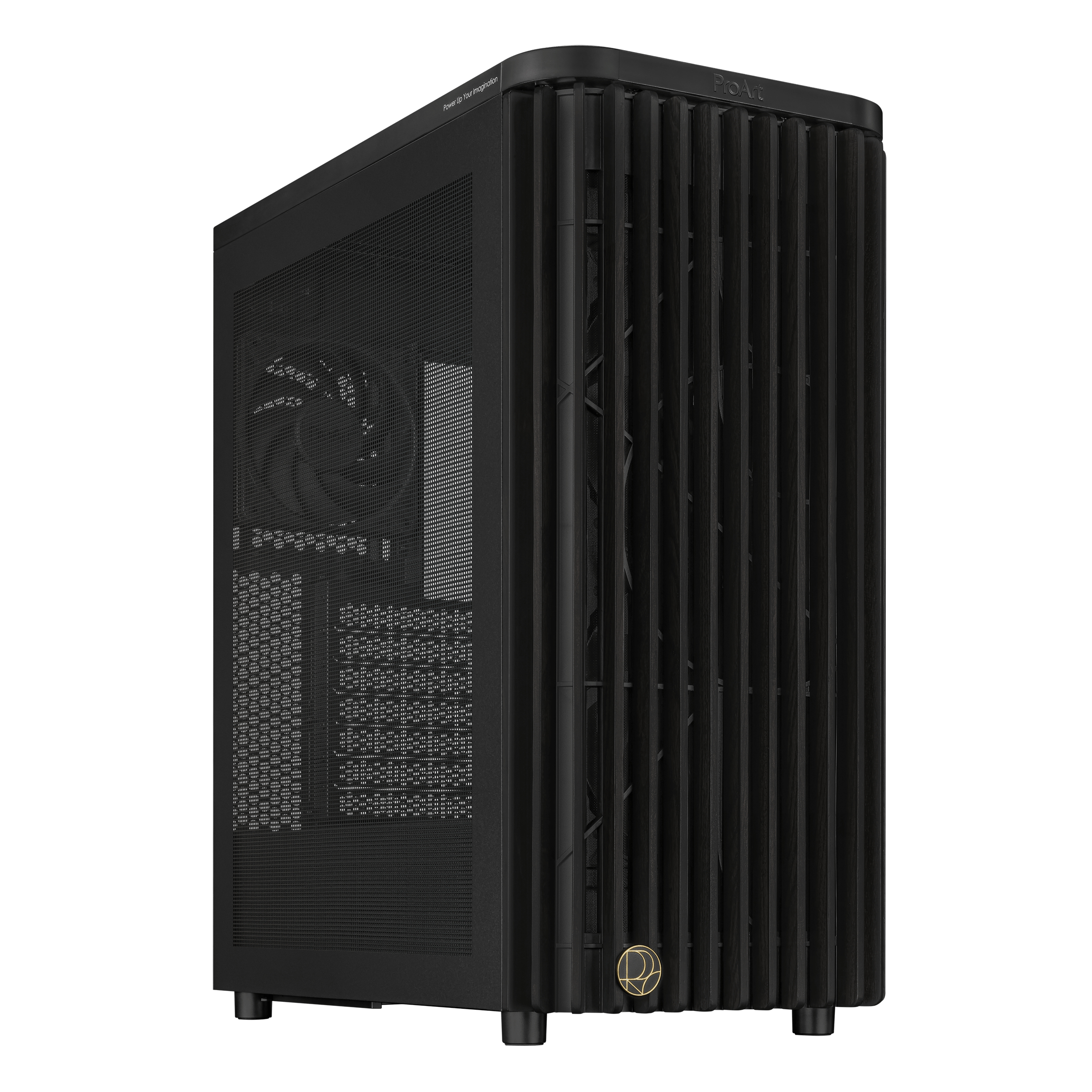 ASUS ProArt PA401 Wood Edition PC-Gehäuse, Midi-Tower, ATX, Tempered Glass – noir