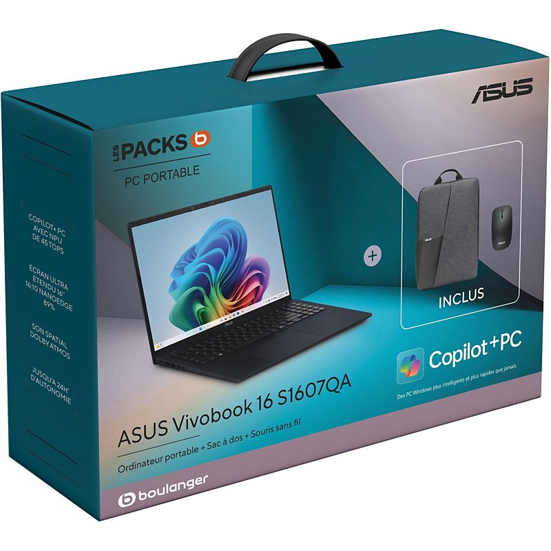 ASUS ordinateur portable  pack vivobook s1607qa-mb107w