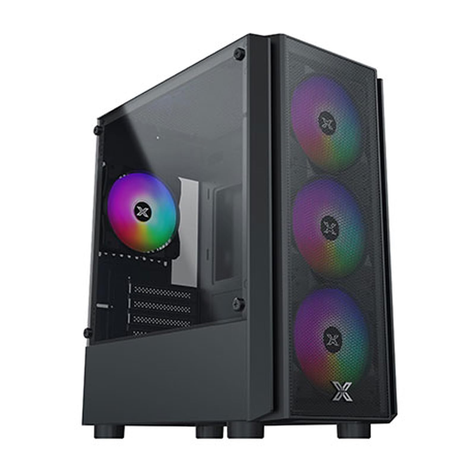 Xigmatek Boitier Mini Tour Micro ATX NYX Air II RGB avec panneau vitré (Noir)