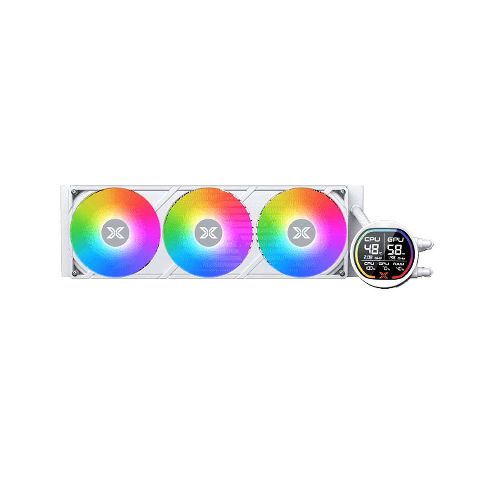 Xigmatek Kit Watercooling AIO  Liquid Killer Pro Digital RGB - 360mm (Blanc)
