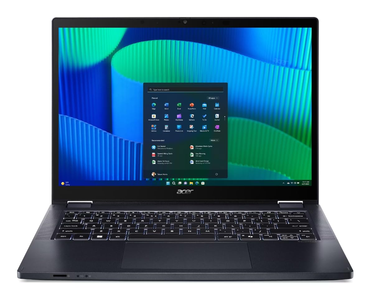 ACER Ordinateur Portable Convertible TravelMate P4 Spin Intel Core 7 16 Go 512 Go SSD QWERTY