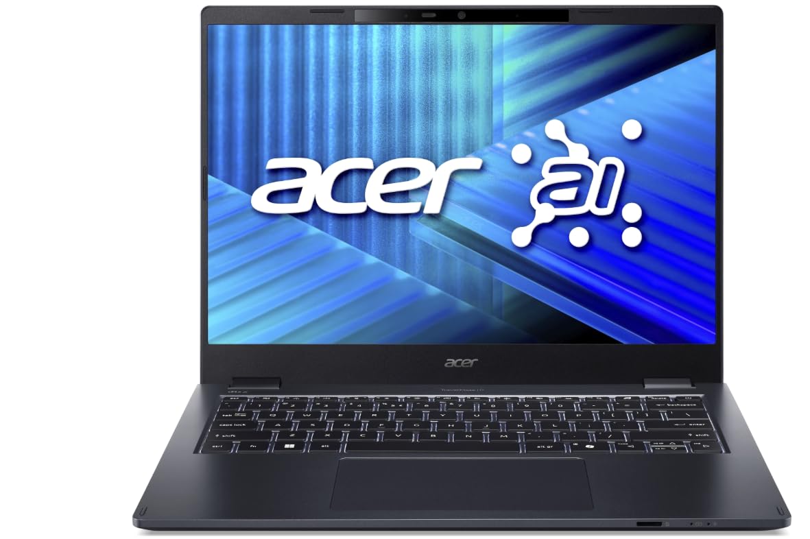 ACER Ordinateur Portable TravelMate P4 14 pouces Intel Core 7-255U 32 Go RAM 1 To SSD QWERTY