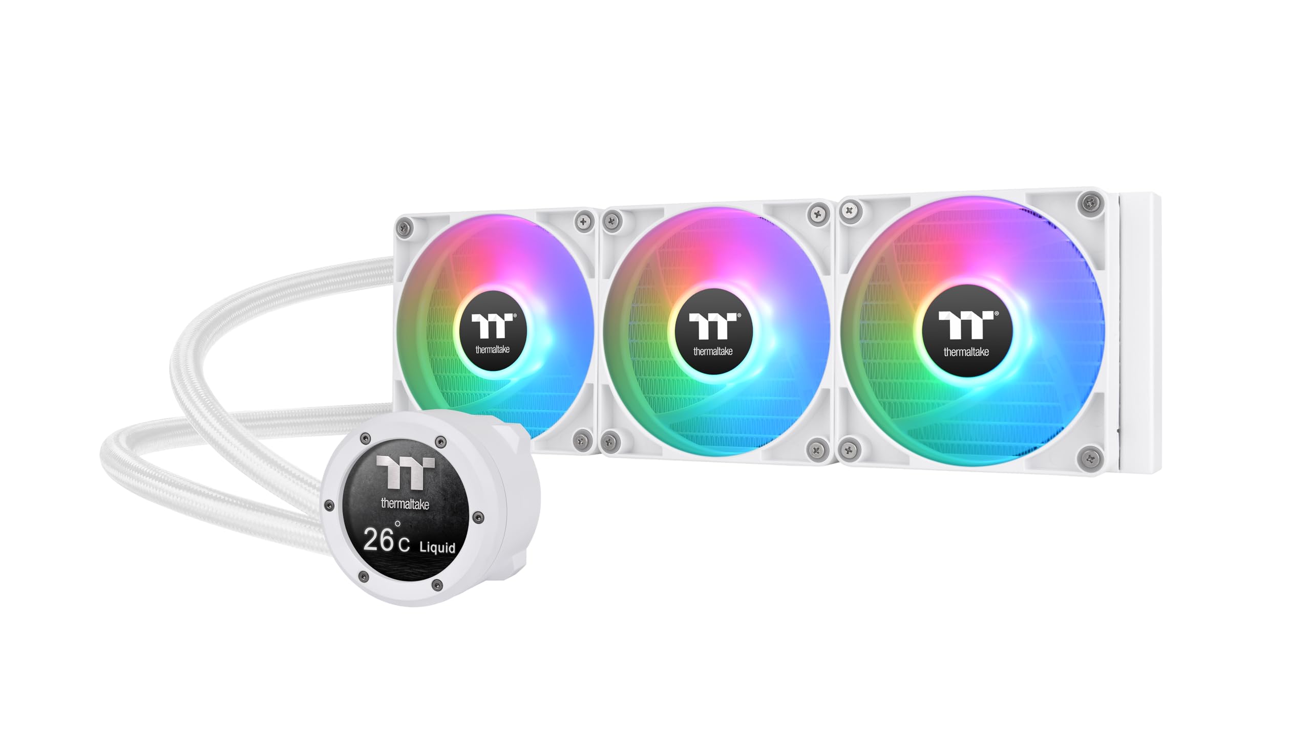 THERMALTAKE Kit Watercooling AIO TH V2 Ultra EX Sync RGB - 360mm (Blanc)
