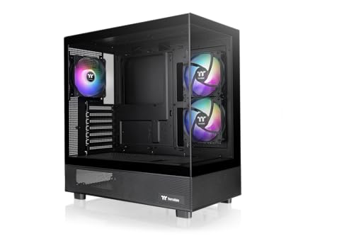 THERMALTAKE Boitier Moyen Tour E-ATX View 270 Plus TG RGB avec panneaux vitrés (Noir)