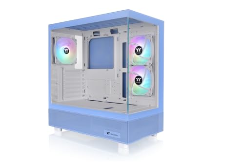 THERMALTAKE Boitier Moyen Tour E-ATX View 270 Plus TG RGB avec panneaux vitrés (Bleu)