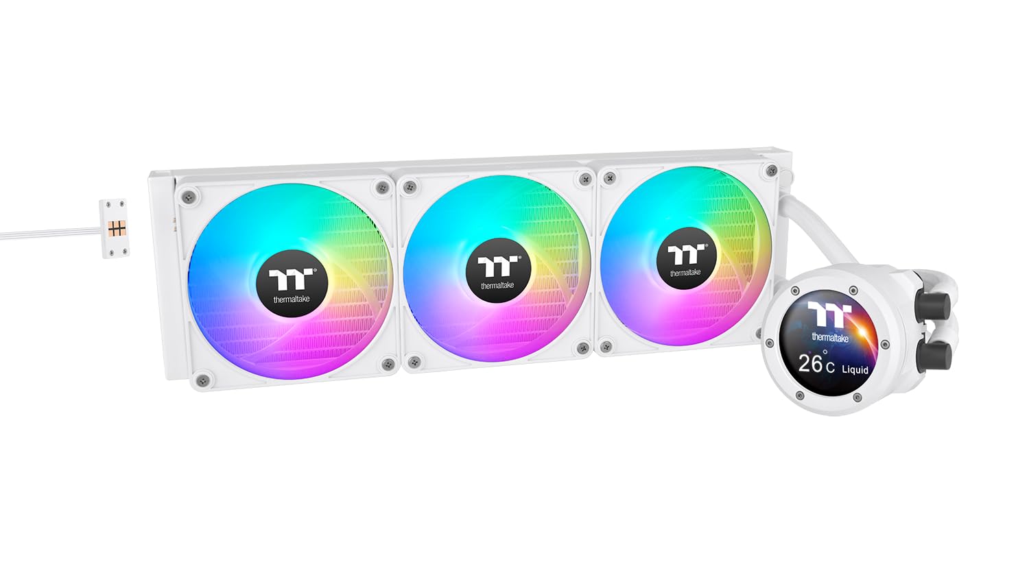 THERMALTAKE TH420 V2 Ultra EX ARGB Sync All-In-One Liquid Cooler - Snow Edition