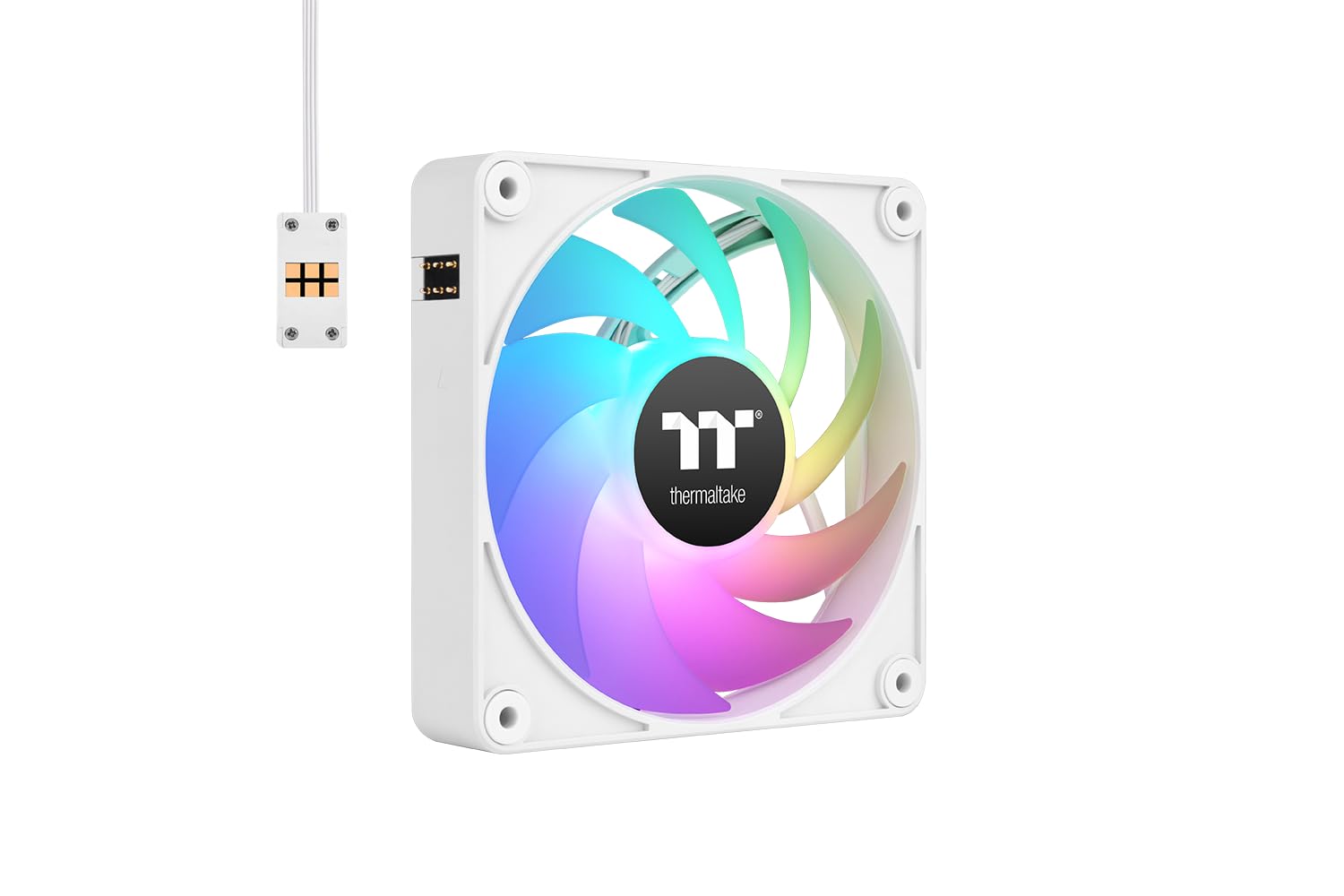 THERMALTAKE 140mm CT140 EX ARGB Sync PC Cooling Fan White 3 Fan Pack