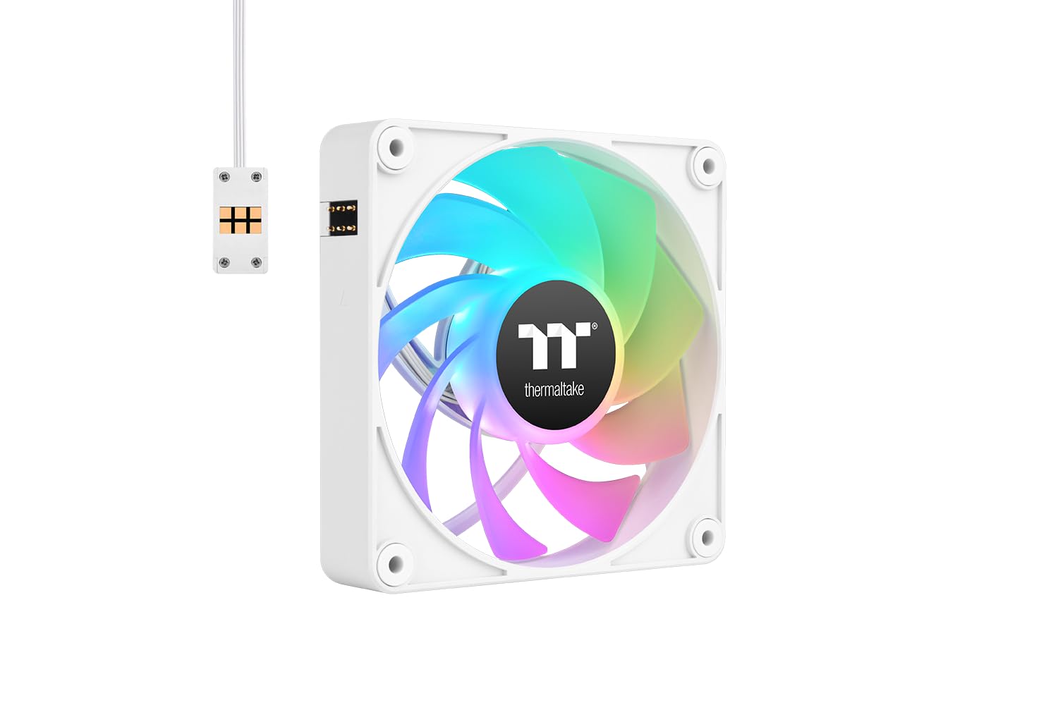 THERMALTAKE 120mm CT120 EX Reverse ARGB Sync PC Cooling Fan White 3 Fan Pack