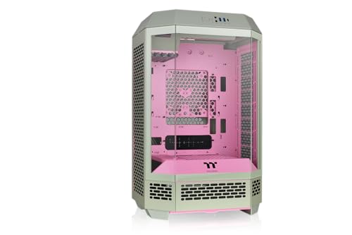 THERMALTAKE Boitier Mini Tour Micro ATX The Tower 300 avec panneaux vitrés (Vert/Rose)