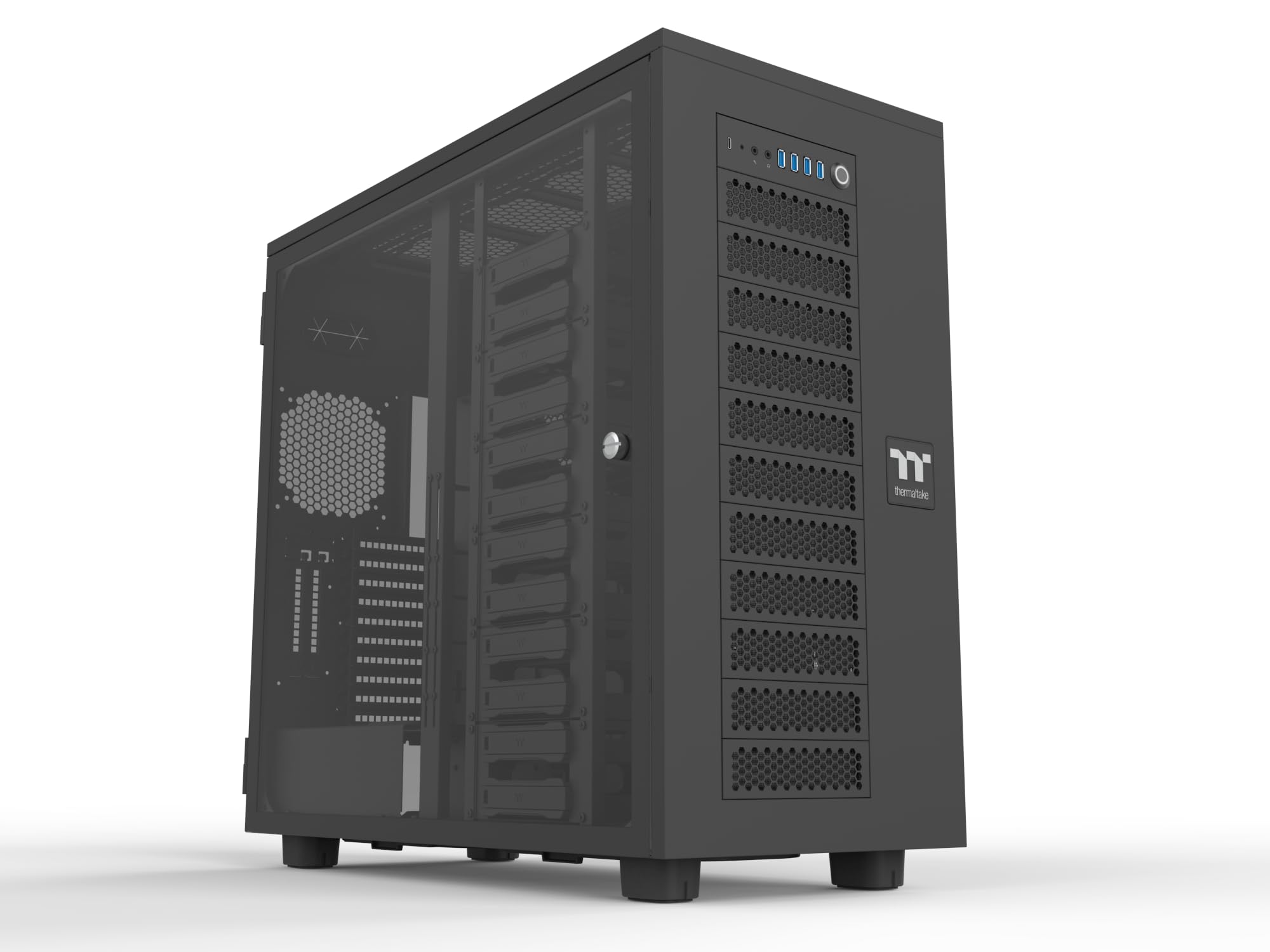 THERMALTAKE Boitier Grand Tour E-ATX AX700 avec panneau vitré (Noir)