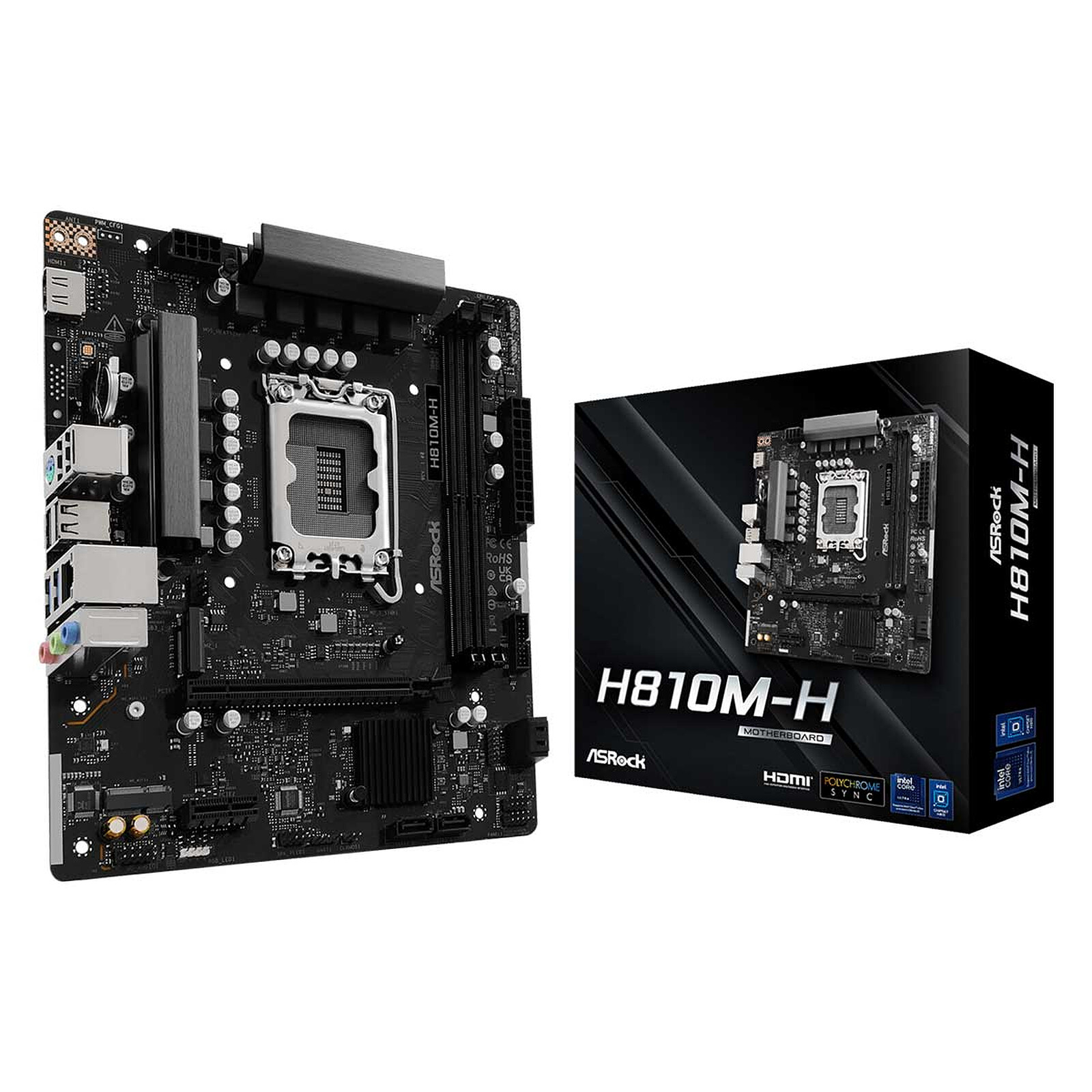 ASROCK Carte Mère H810M-H (Intel LGA 1851) Micro ATX