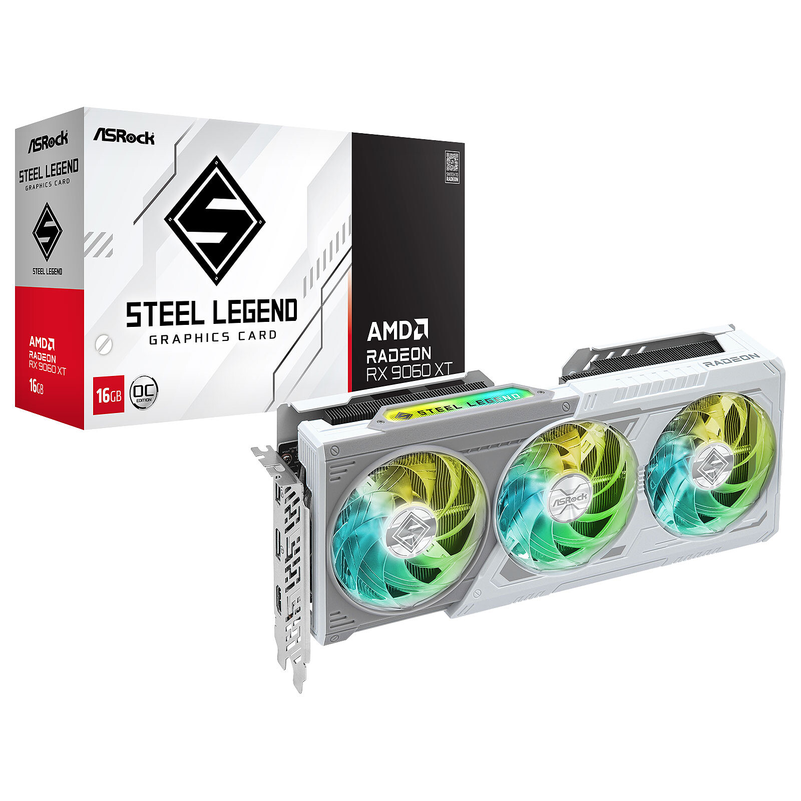 ASROCK AMD Radeon RX 9060 XT Steel Legend 16GB OC