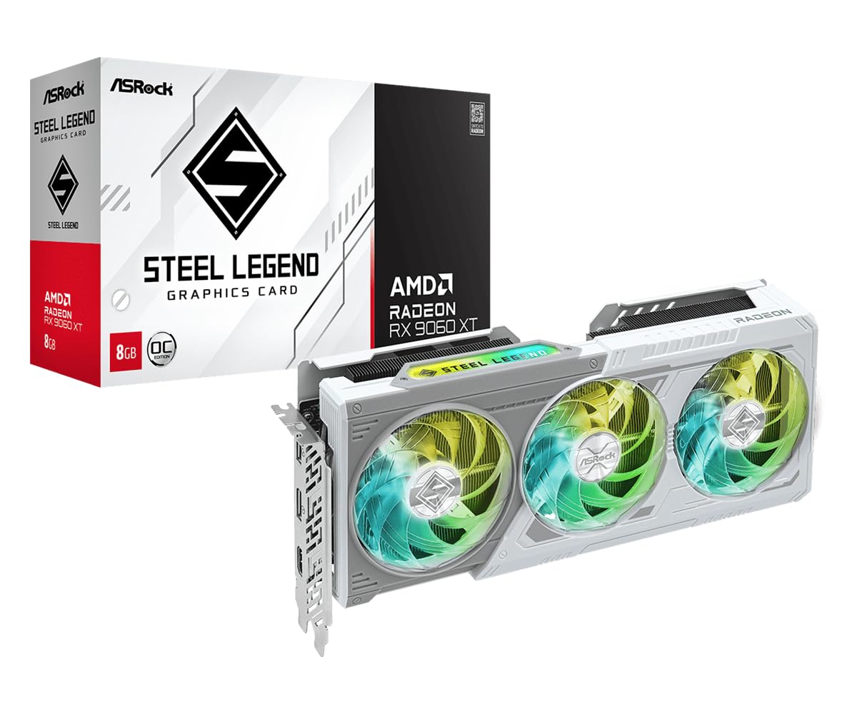 ASROCK Radeon RX 9060 XT Steel Legend 8GB OC