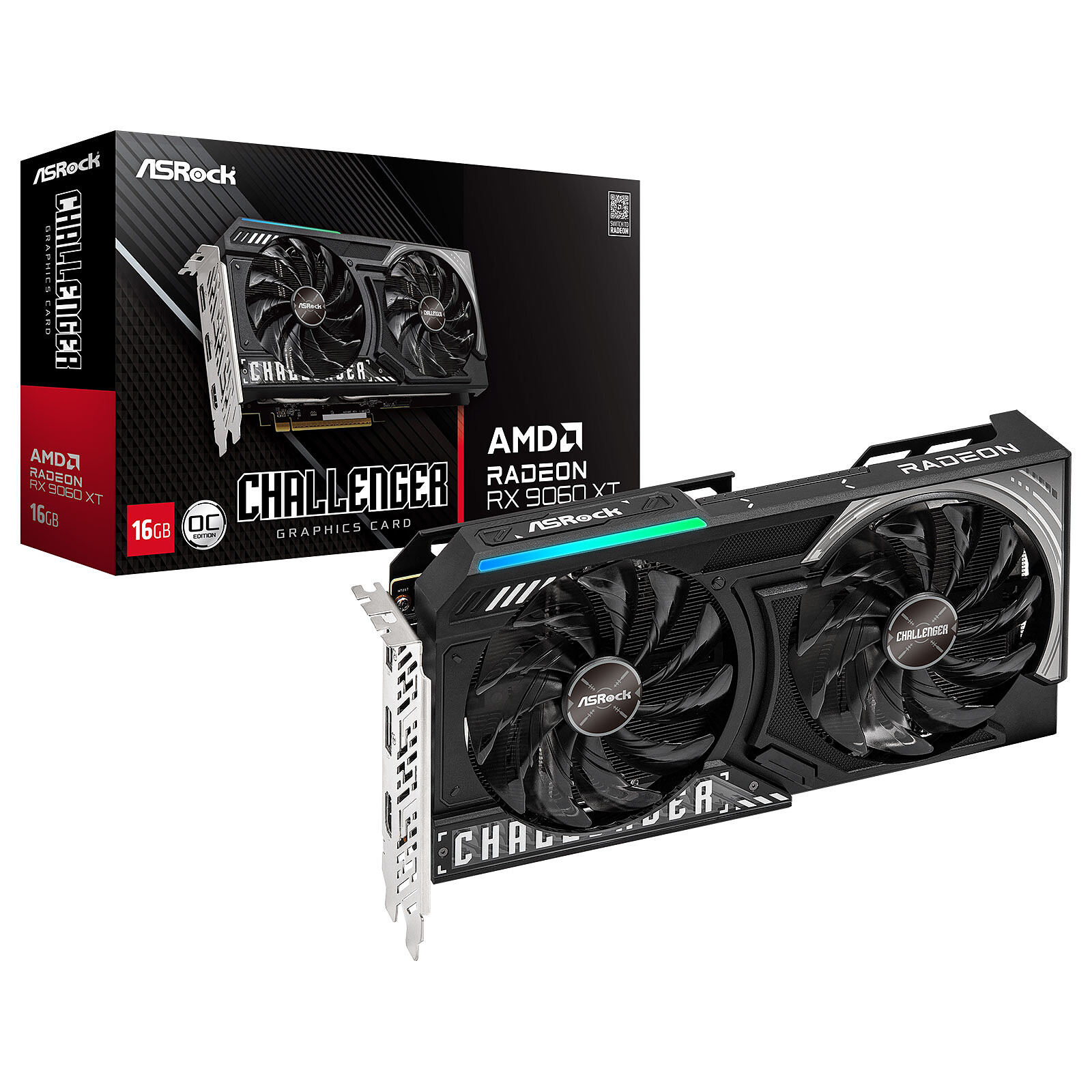 ASROCK AMD Radeon RX 9060 XT Challenger 16GB OC