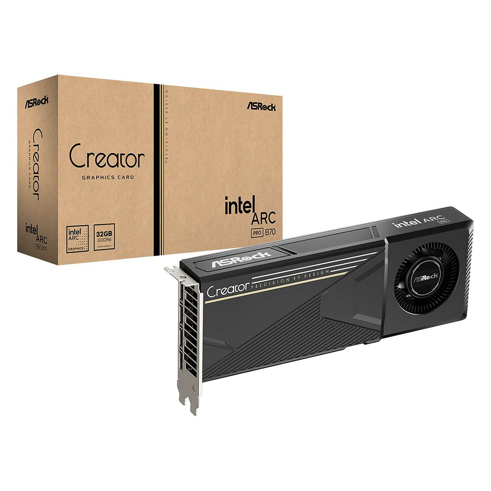 ASROCK Arc Pro B70 Creator Grafikkarte, 32768 MB GDDR6