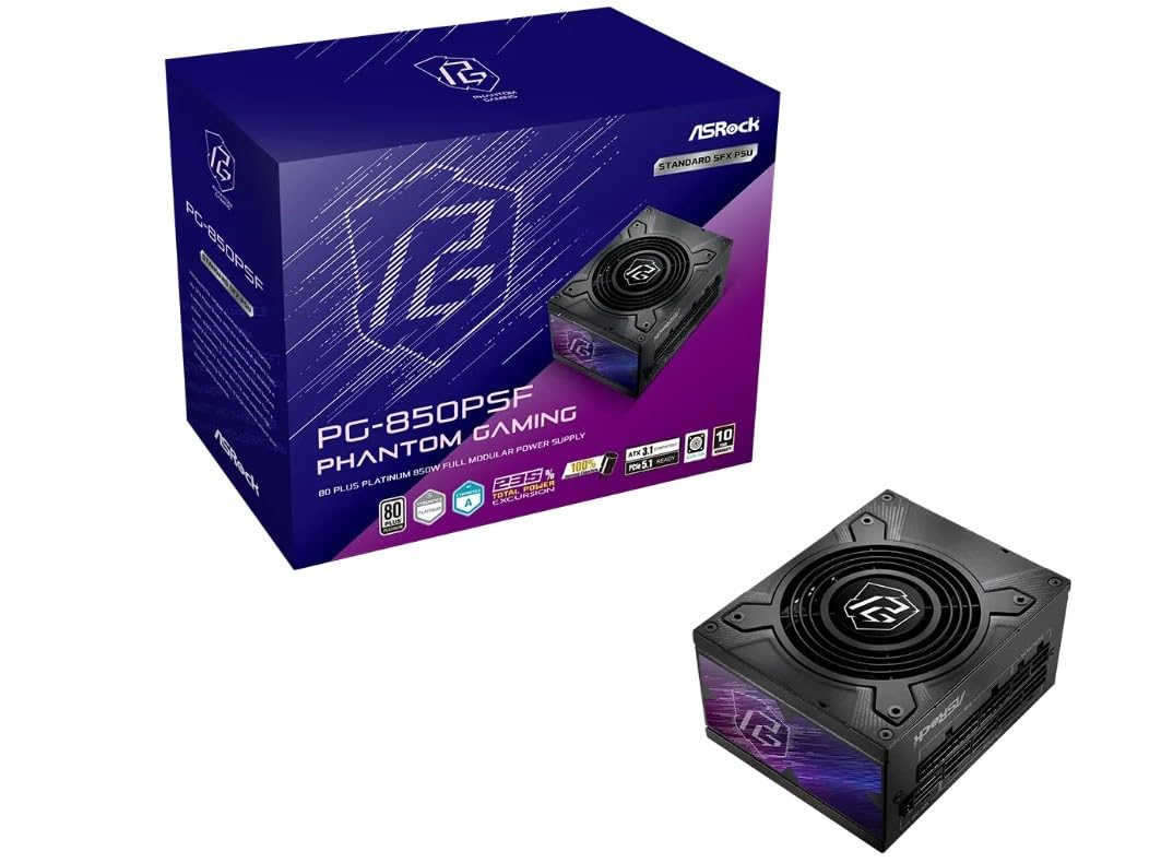 ASROCK Phantom Gaming PG-850PSF 850W SFX Platinum black