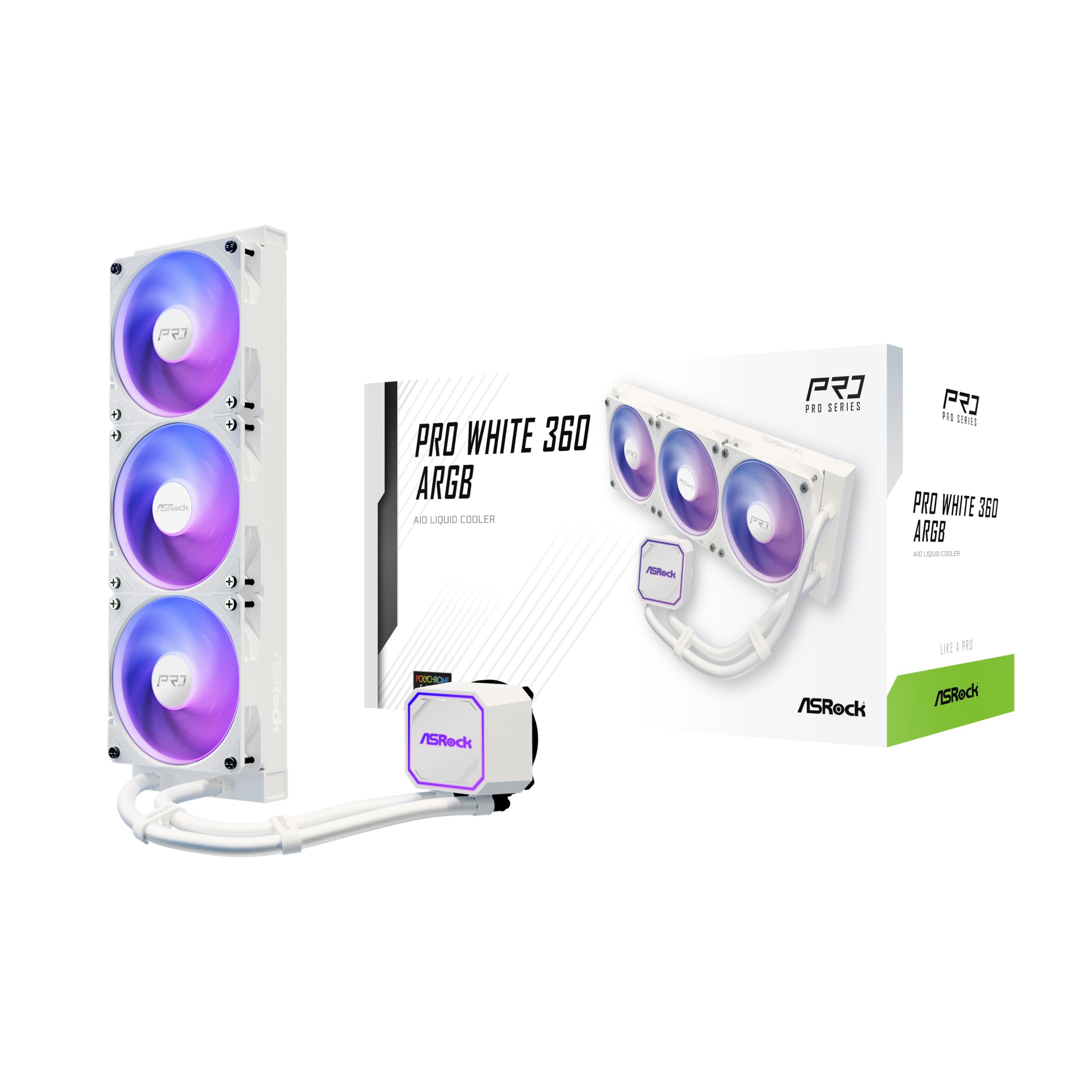 ASROCK Pro White 360 ARGB