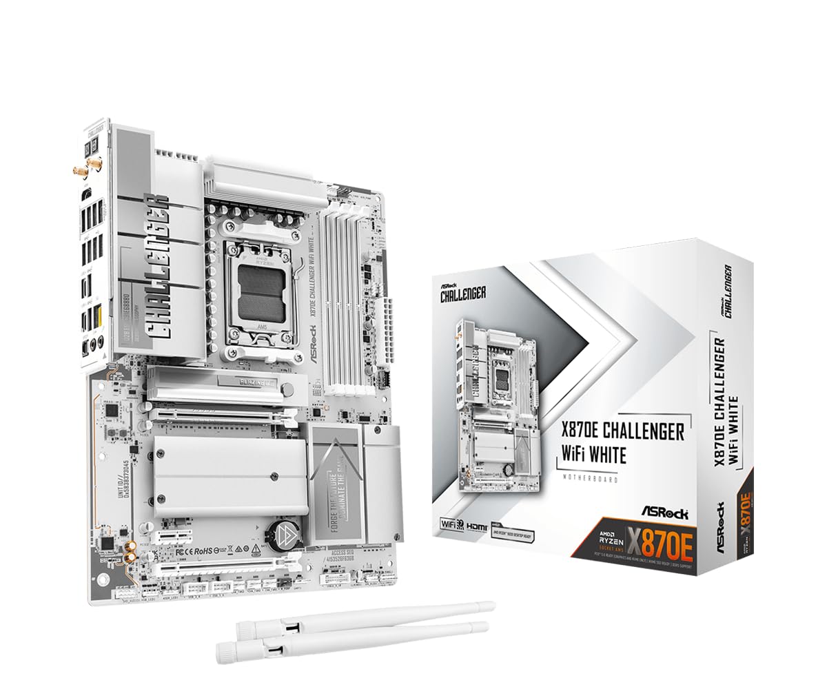 ASROCK X870E Challenger WiFi White AM5 ATX  HDMI/USB-C    D
