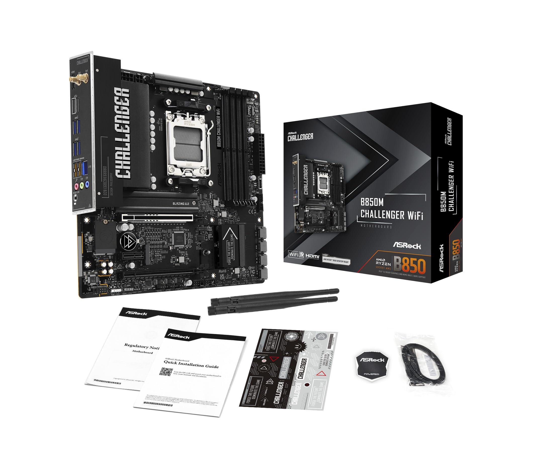 ASROCK B850M Challenger WiFi AM5 mATX HDMI/DP