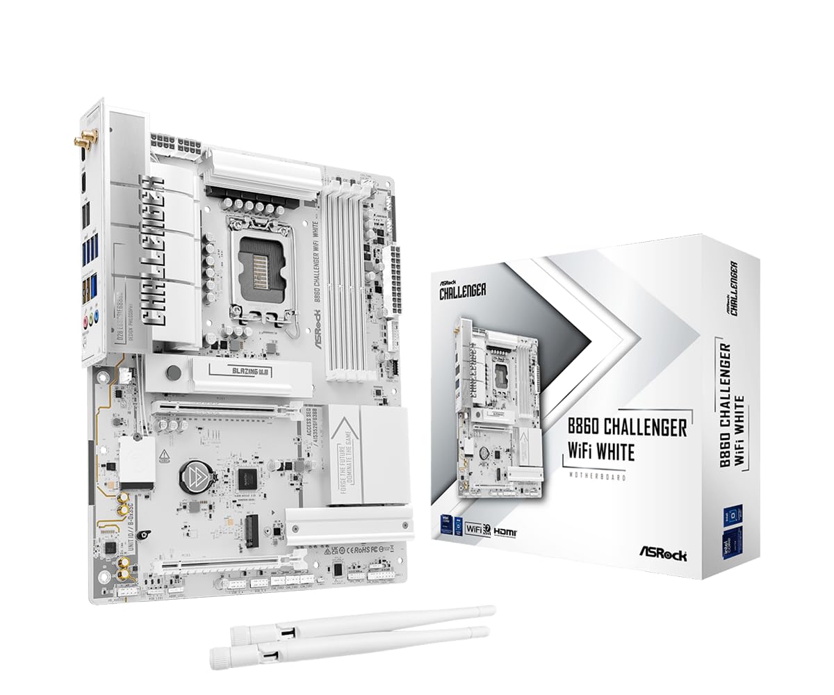 ASROCK B860 Challenger WiFi White, 1851 ATX HDMI/USB-C DDR5