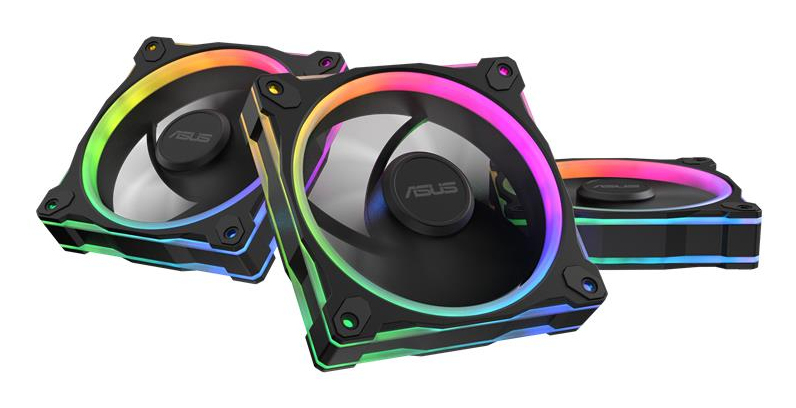 ASUS Prime MR120 ARGB-Lüfter, PWM, Reverse- 120mm, noir, 3er-Pack