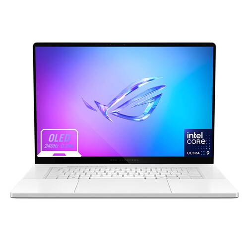 ASUS ROG Zephyrus G16 ZEPHYRUS-G16-GU605CX-DRF2 Blanc Intel Core Ultra 9 64G 2TB MVMe M.2 PCIe 4.0 SSD Nvidia GeForce RTX 5090 Ecran avec technologie OLED