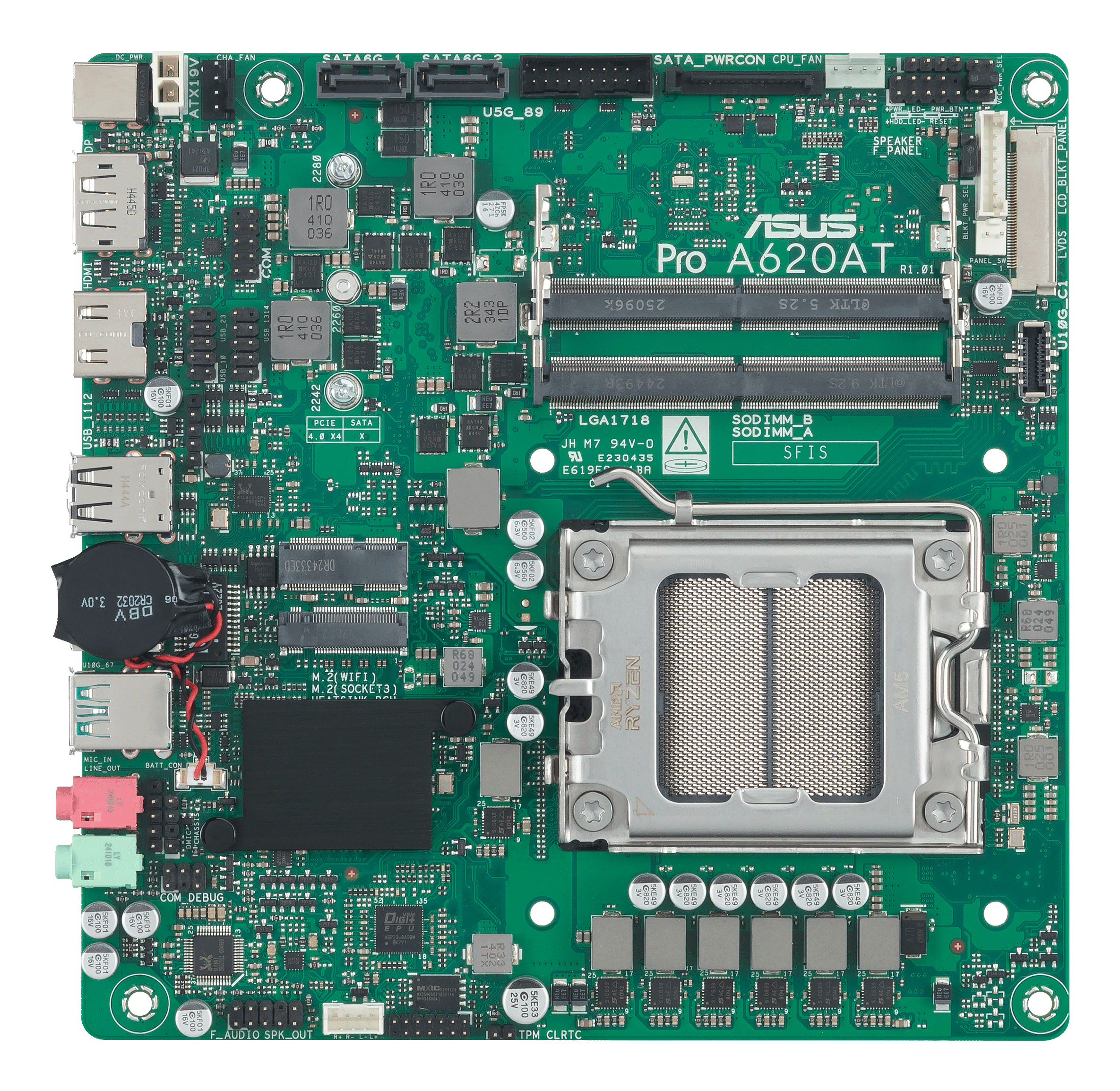 ASUS A620A LGA 1851 mini-ITX Thin motherboard 1xHDMI 1xDP