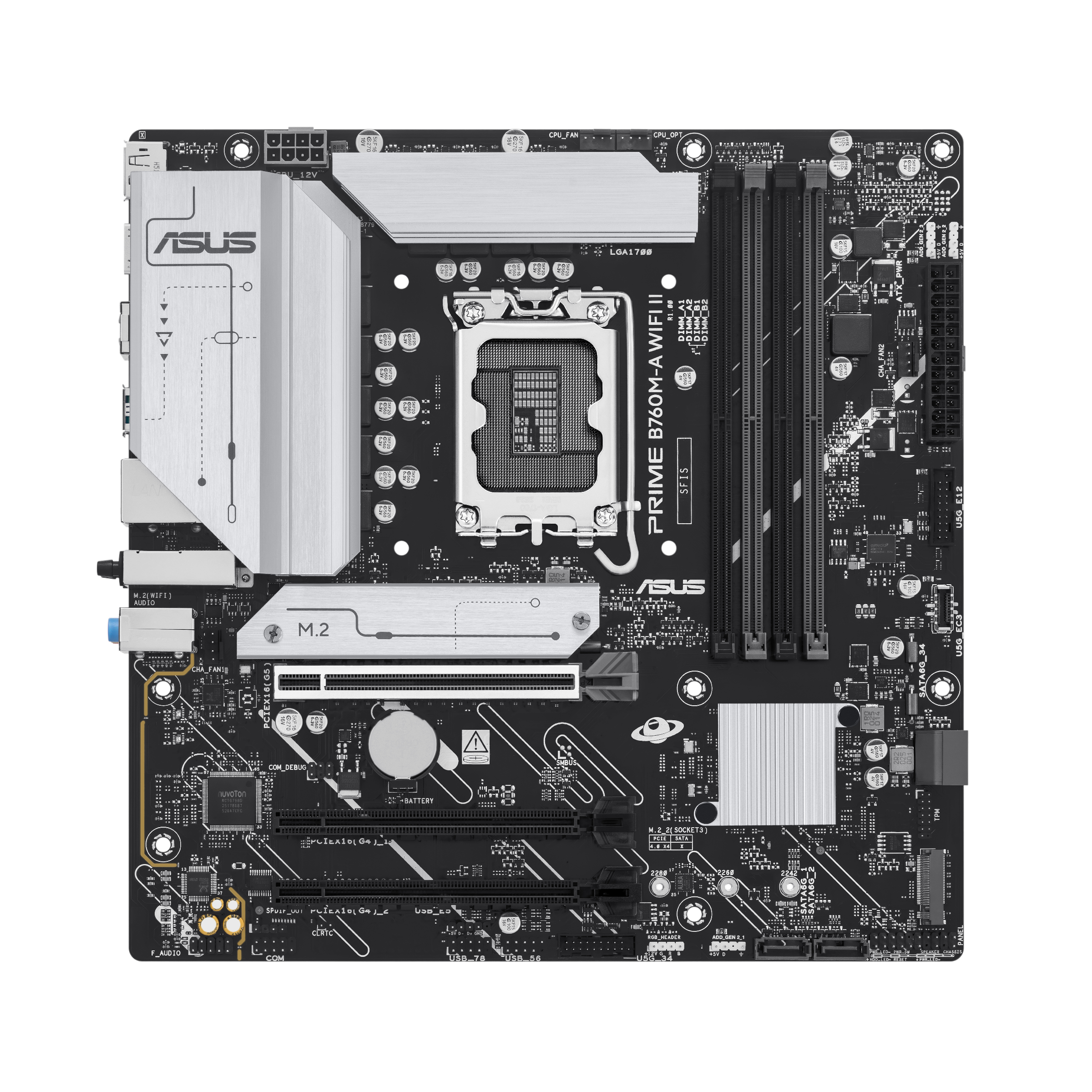 ASUS PRIME B760M-A WIFI II LGA 1700 mATX motherboard DDR5 1xHDMI 1xDP 2xM.2 4xSATA