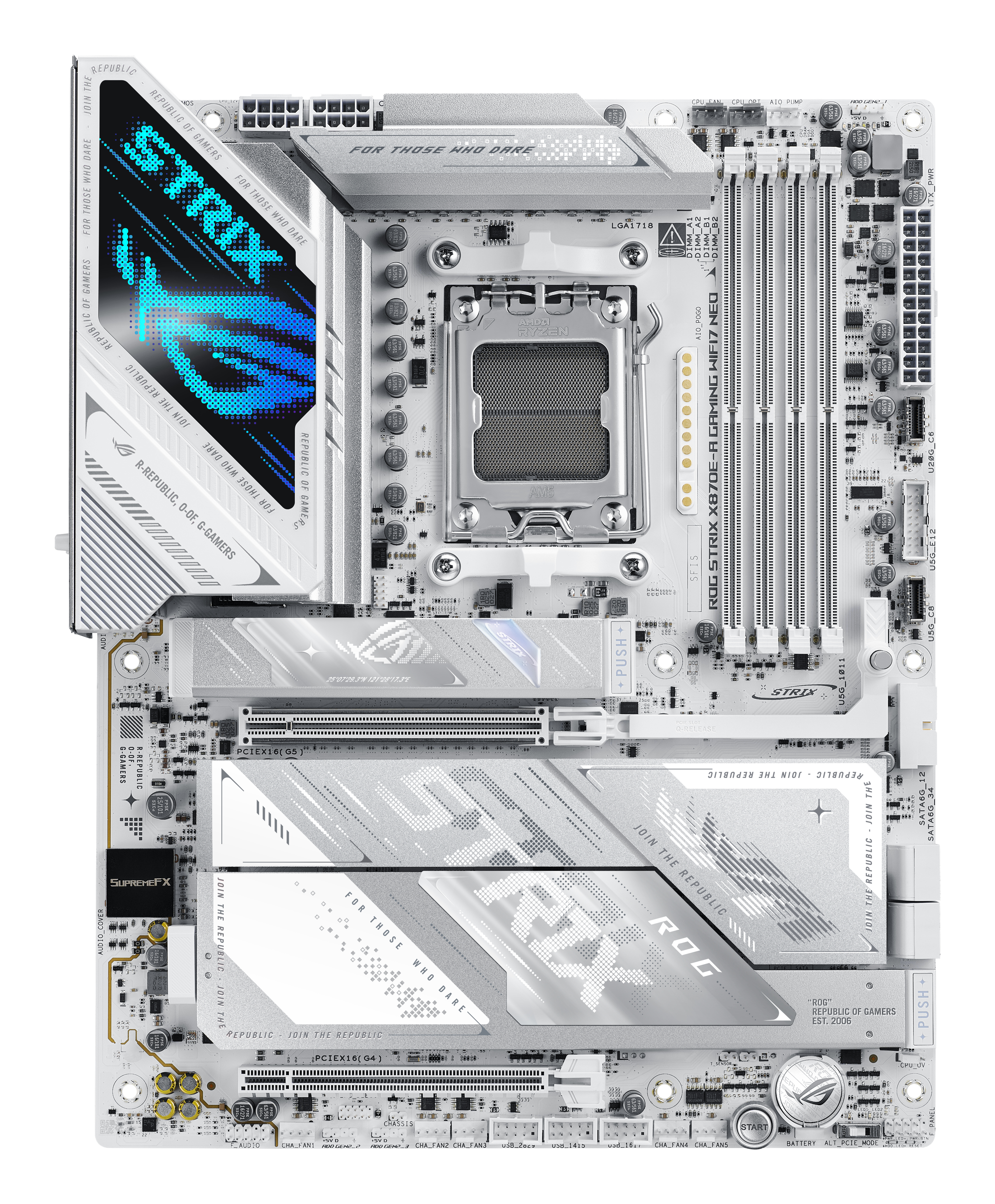 ASUS ROG STRIX X870E-A GAMING WIFI7 NEO ATX motherboard 4xDDR5 1xPCIe 5.0 4xM.2 1xHDMI 4xSATA