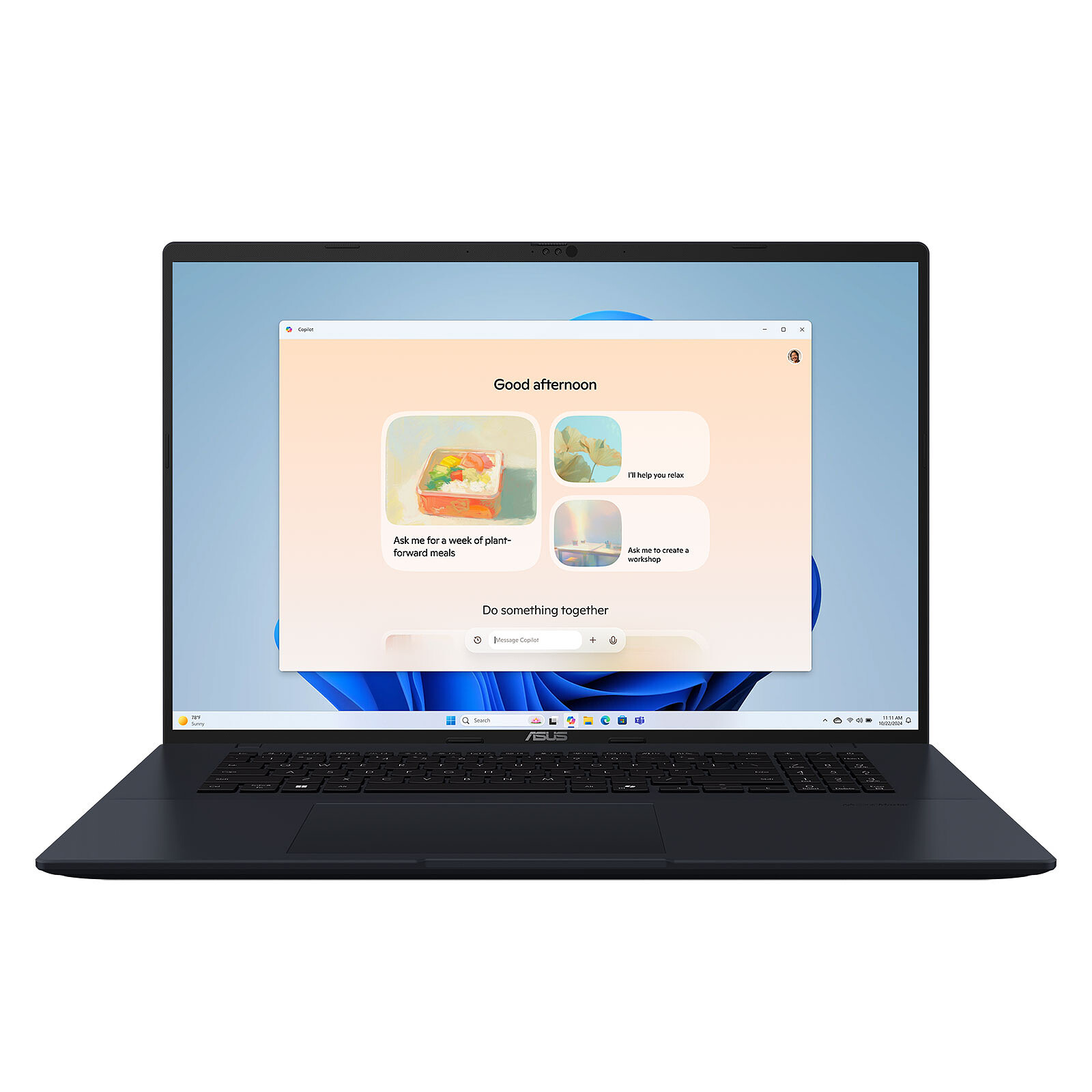 ASUS Ordinateur Portable Vivobook 18 Ryzen AI 7 16 Go RAM 512 Go SSD 18 pouces 144 Hz