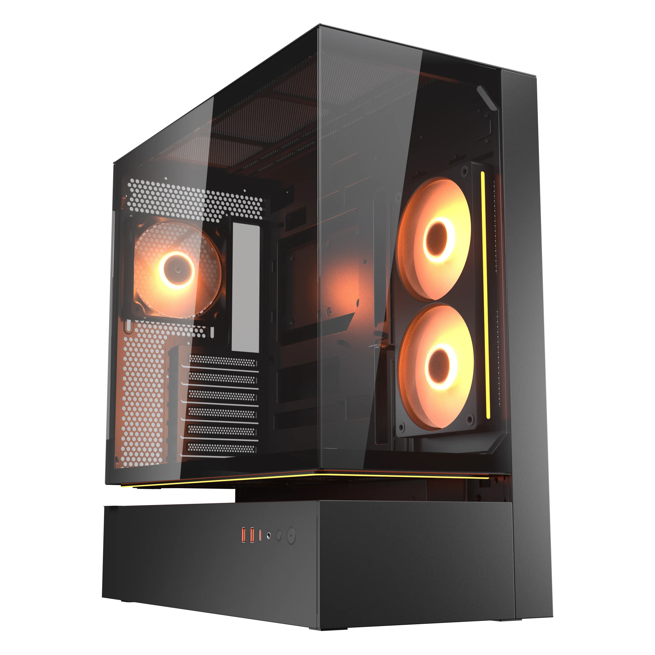 Cougar COUGAR Gehäuse Midi-Tower CFV235, ARGB, Glas, Schwarz