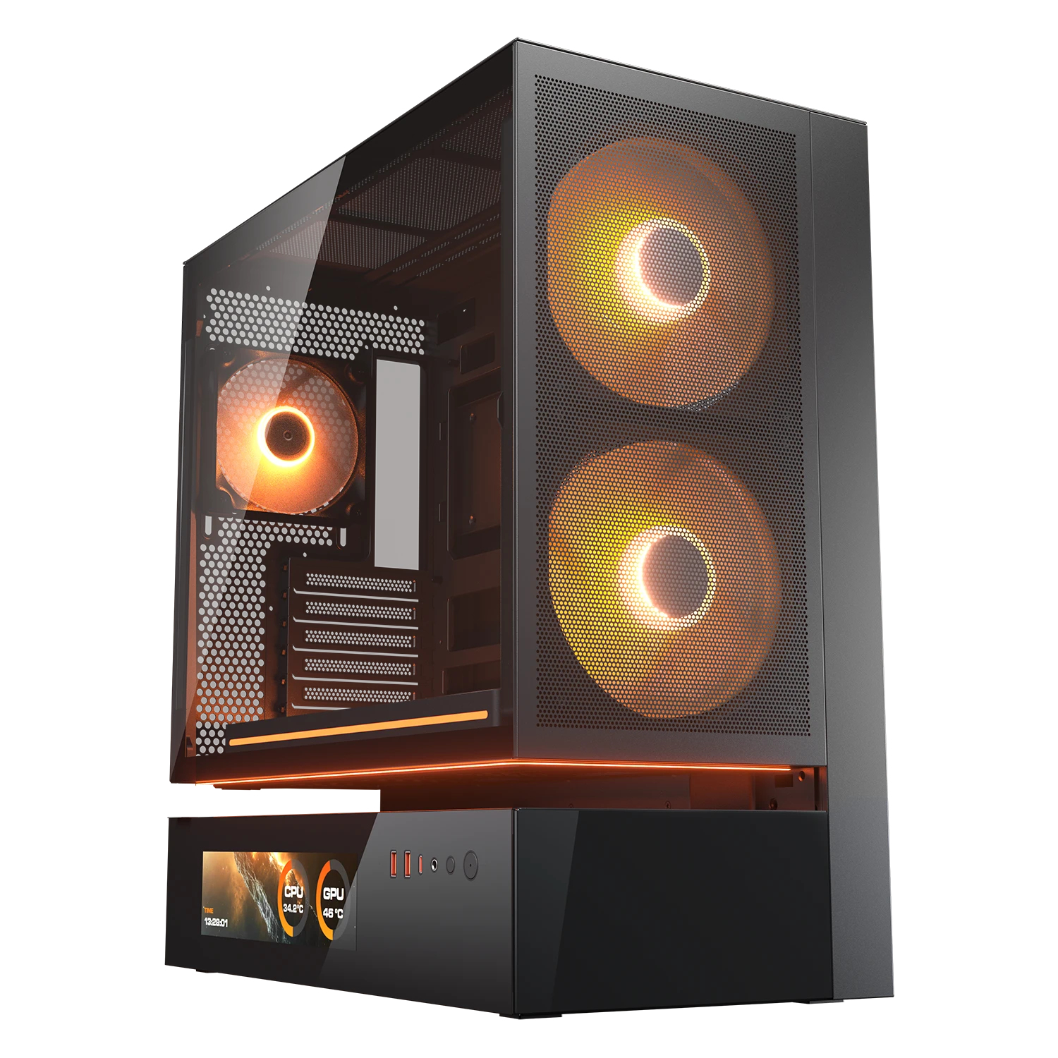 Cougar COUGAR Gehäuse Midi-Tower CFV235 Vision, ARGB, Mesh, Schwarz