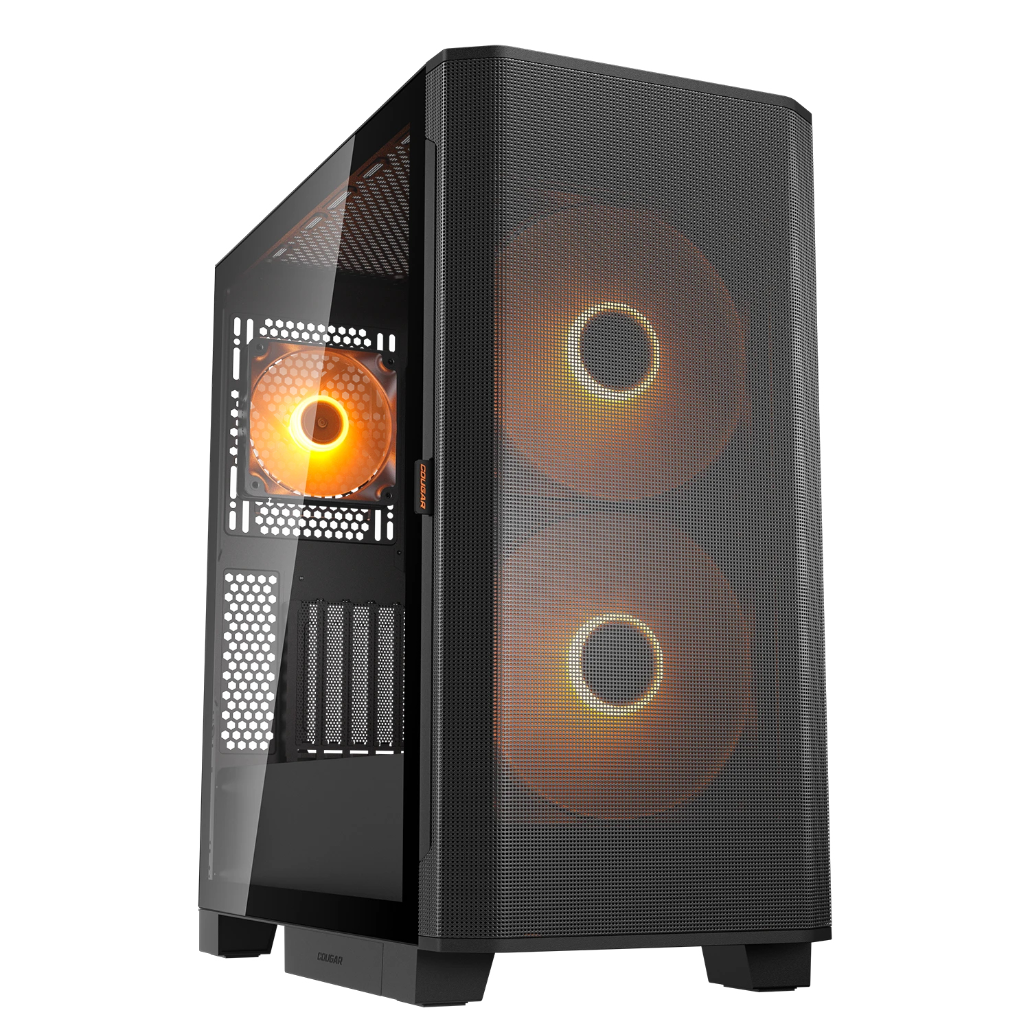 Cougar COUGAR Gehäuse Midi-Tower Airface FLO, ARGB, Schwarz