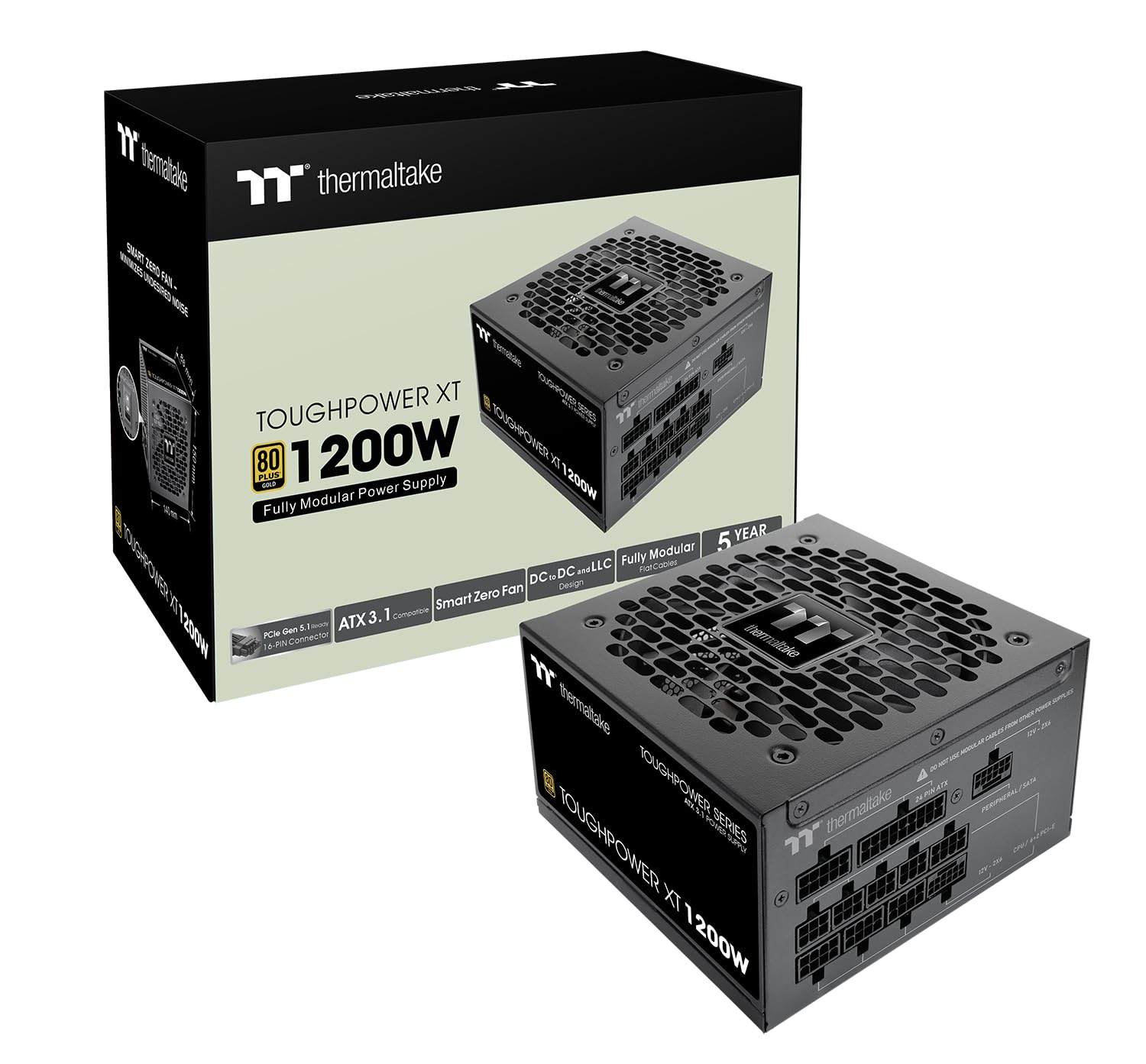 THERMALTAKE Netzteil  Toughpower XT 1200W ATX3.1/GEN5 80+G BK retail